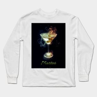 Martini Cocktail Drink Happy Hour Party Long Sleeve T-Shirt